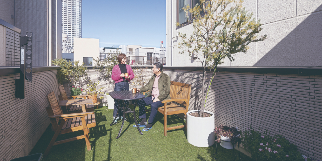 OU2HAUS もくよん施工事例の屋上写真