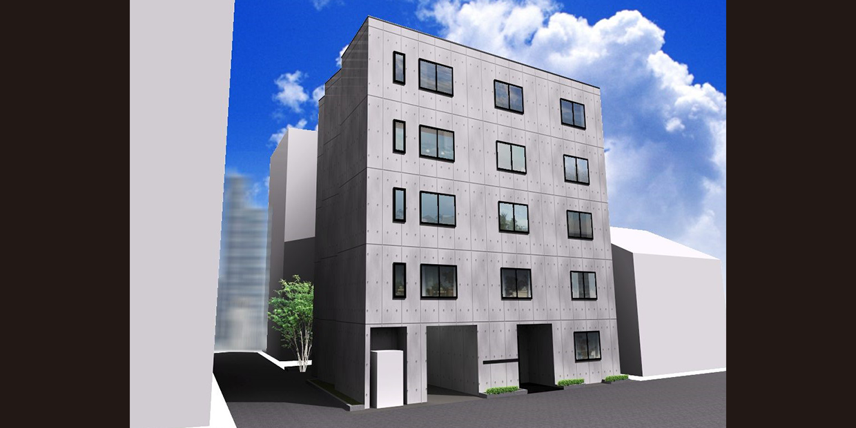 東京都墨田区敷地約51.6坪｜RC造5階建てのいおめーじパースの画像