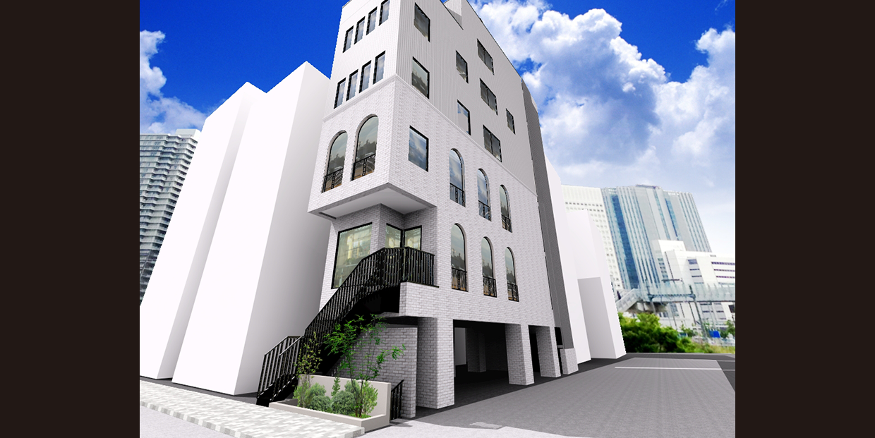 東京都台東区テナント併用住宅のイメージパース画像