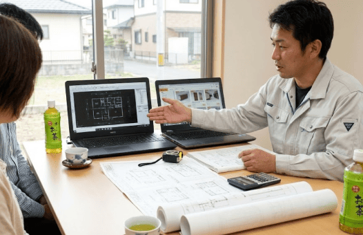 具体的な間取りを決め、契約します。