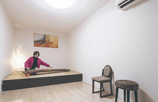 容積率の緩和規定を使える地下室は、シアタールームや収納に最適。