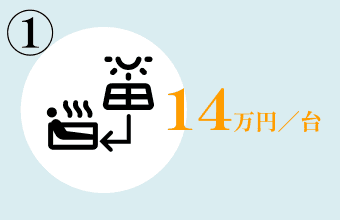 ① 太陽光を使用して日中に沸き上げる機能を有している場合